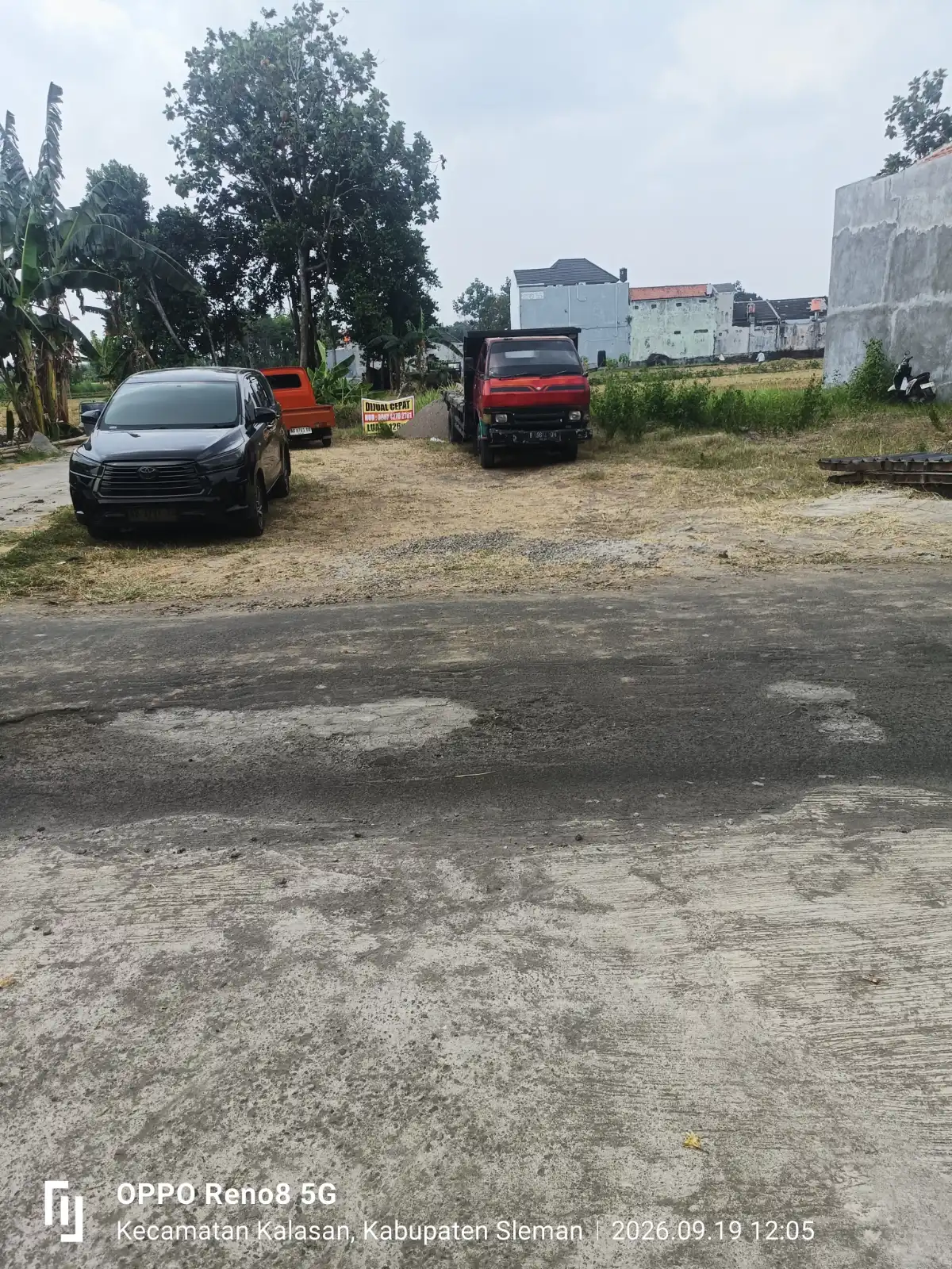 Tanah 126 m² di Purwomartani